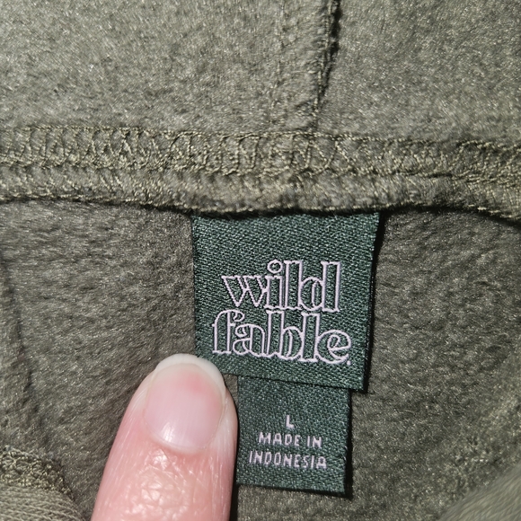 Wild Fable Olive Green Hoodie - Picture 2 of 2